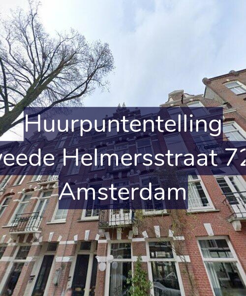Foto gevel Huurpuntentelling voor Tweede Helmersstraat 72-2, Amsterdam