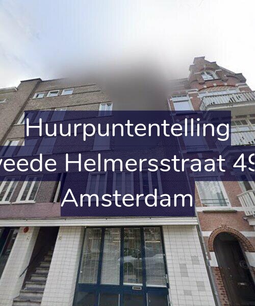 Foto gevel Huurpuntentelling voor Tweede Helmersstraat 49-3, Amsterdam