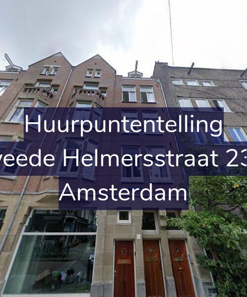 Foto gevel Huurpuntentelling voor Tweede Helmersstraat 23-4, Amsterdam