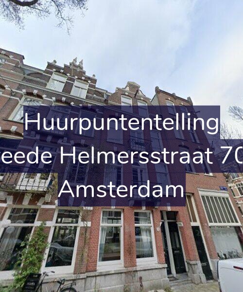 Foto gevel Huurpuntentelling voor Tweede Helmersstraat 70-H, Amsterdam
