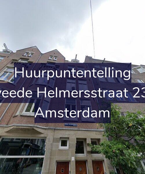 Foto gevel Huurpuntentelling voor Tweede Helmersstraat 23-2, Amsterdam