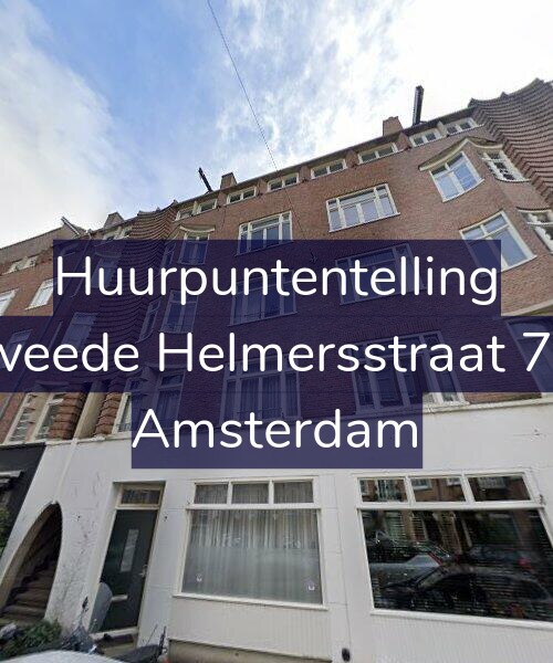 Foto gevel Huurpuntentelling voor Tweede Helmersstraat 7-2, Amsterdam