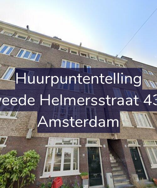 Foto gevel Huurpuntentelling voor Tweede Helmersstraat 43-1, Amsterdam