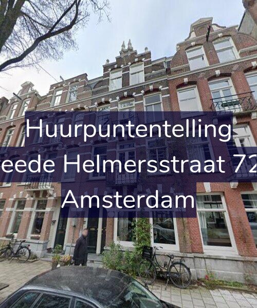 Foto gevel Huurpuntentelling voor Tweede Helmersstraat 72-H, Amsterdam