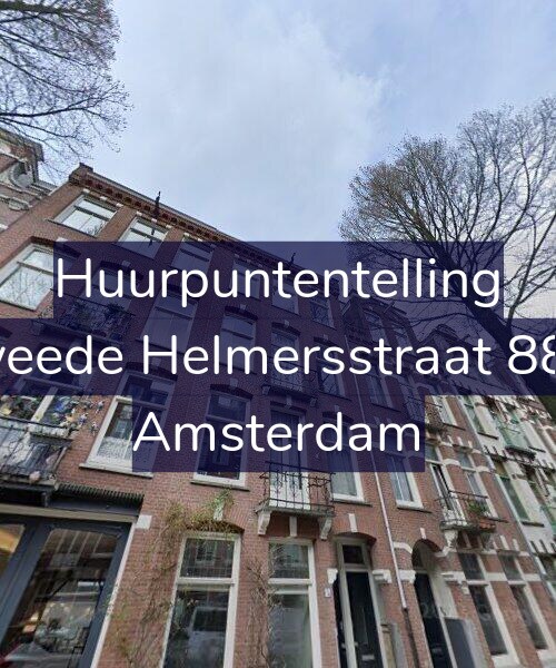 Foto gevel Huurpuntentelling voor Tweede Helmersstraat 88-2, Amsterdam