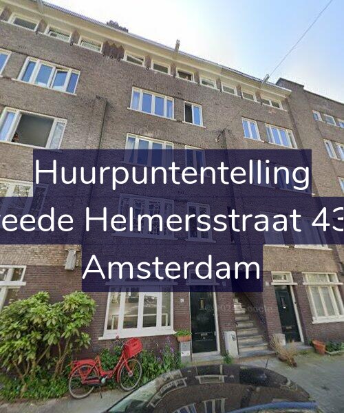 Foto gevel Huurpuntentelling voor Tweede Helmersstraat 43-H, Amsterdam