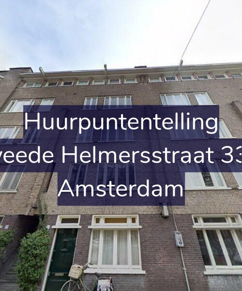 Foto gevel Huurpuntentelling voor Tweede Helmersstraat 33-3, Amsterdam