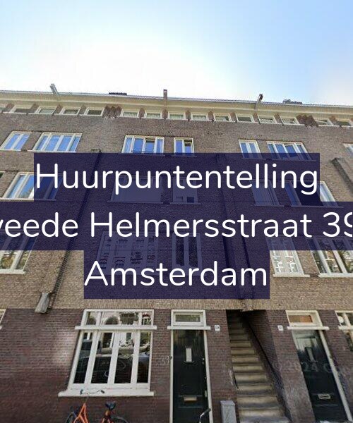 Foto gevel Huurpuntentelling voor Tweede Helmersstraat 39-1, Amsterdam