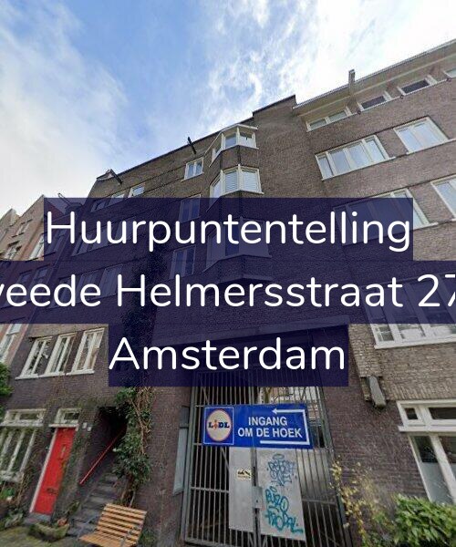 Foto gevel Huurpuntentelling voor Tweede Helmersstraat 27-2, Amsterdam