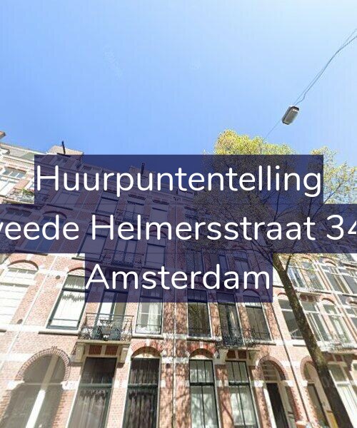Foto gevel Huurpuntentelling voor Tweede Helmersstraat 34-3, Amsterdam