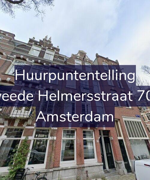 Foto gevel Huurpuntentelling voor Tweede Helmersstraat 70-2, Amsterdam