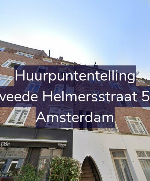 Foto gevel Huurpuntentelling voor Tweede Helmersstraat 5-3, Amsterdam
