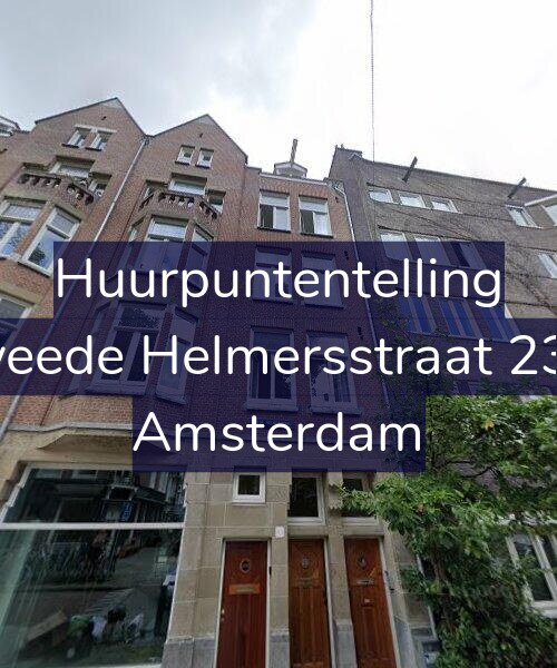 Foto gevel Huurpuntentelling voor Tweede Helmersstraat 23-1, Amsterdam