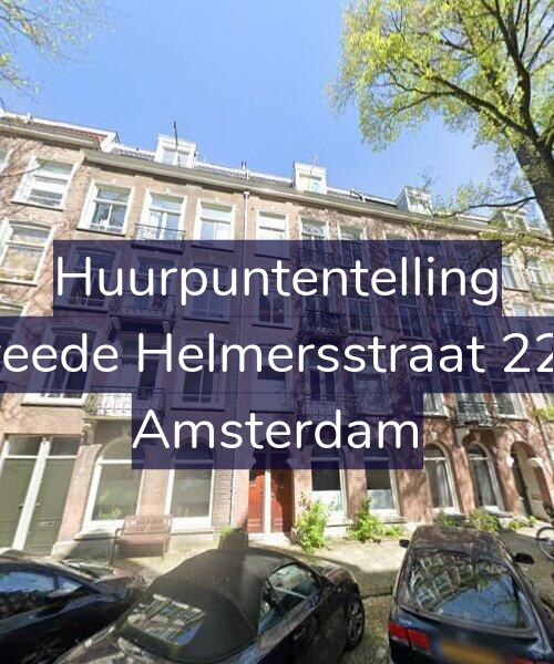 Foto gevel Huurpuntentelling voor Tweede Helmersstraat 22-H, Amsterdam