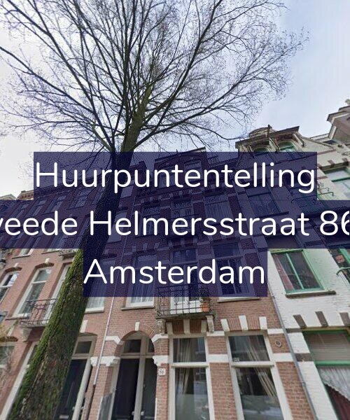 Foto gevel Huurpuntentelling voor Tweede Helmersstraat 86-2, Amsterdam