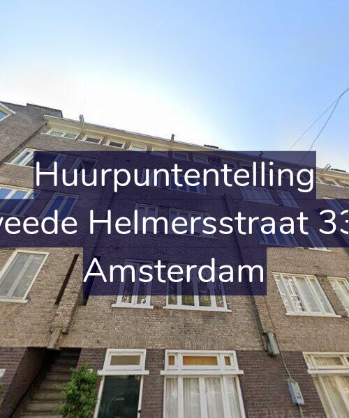 Foto gevel Huurpuntentelling voor Tweede Helmersstraat 33-2, Amsterdam