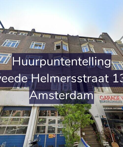 Foto gevel Huurpuntentelling voor Tweede Helmersstraat 13-B, Amsterdam