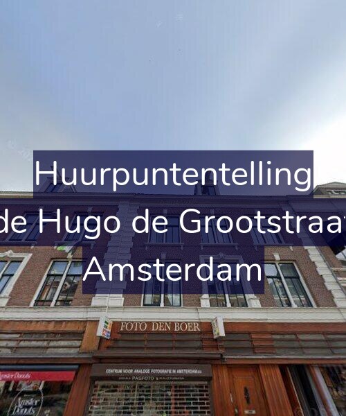 Foto gevel Huurpuntentelling voor Tweede Hugo de Grootstraat 10-2, Amsterdam