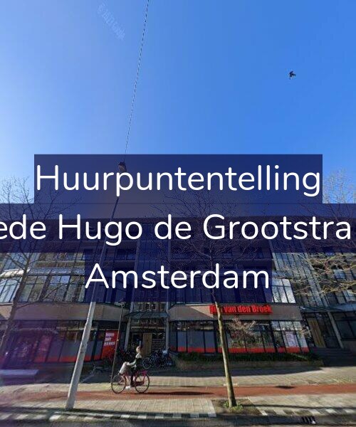 Foto gevel Huurpuntentelling voor Tweede Hugo de Grootstraat 63, Amsterdam