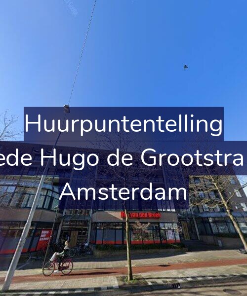Foto gevel Huurpuntentelling voor Tweede Hugo de Grootstraat 91, Amsterdam