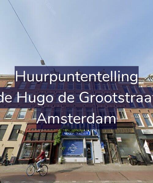 Foto gevel Huurpuntentelling voor Tweede Hugo de Grootstraat 25-1, Amsterdam