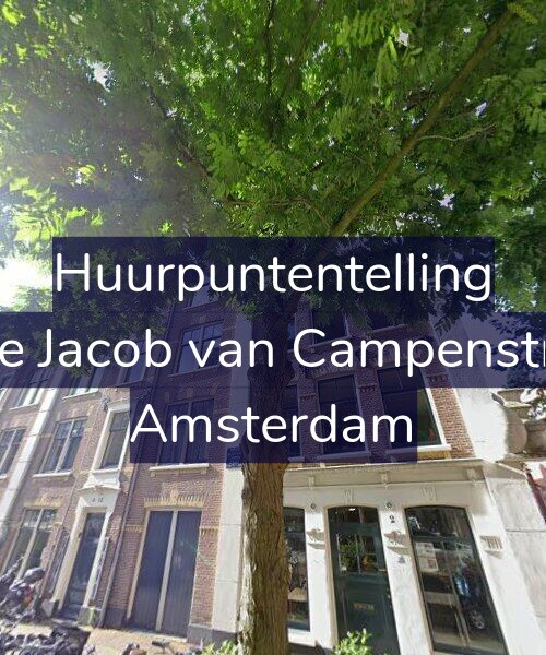 Foto gevel Huurpuntentelling voor Tweede Jacob van Campenstraat 10, Amsterdam