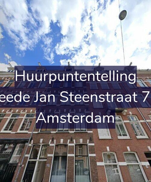Foto gevel Huurpuntentelling voor Tweede Jan Steenstraat 72-3, Amsterdam
