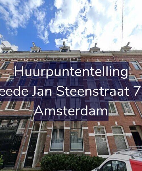 Foto gevel Huurpuntentelling voor Tweede Jan Steenstraat 72-2, Amsterdam