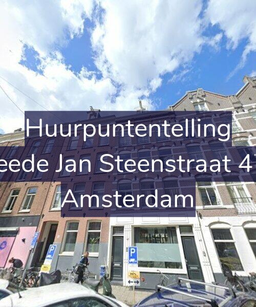 Foto gevel Huurpuntentelling voor Tweede Jan Steenstraat 47-D, Amsterdam