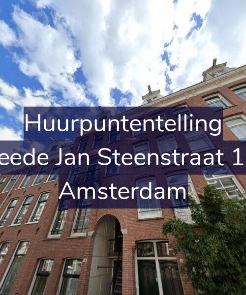 Foto gevel Huurpuntentelling voor Tweede Jan Steenstraat 16-2, Amsterdam