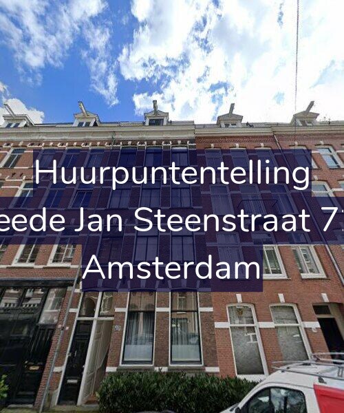 Foto gevel Huurpuntentelling voor Tweede Jan Steenstraat 72-H, Amsterdam
