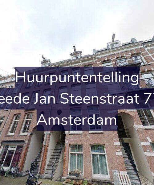 Foto gevel Huurpuntentelling voor Tweede Jan Steenstraat 77-A, Amsterdam