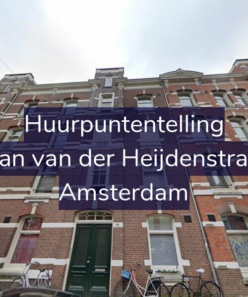 Foto gevel Huurpuntentelling voor Tweede Jan van der Heijdenstraat 62-HR, Amsterdam