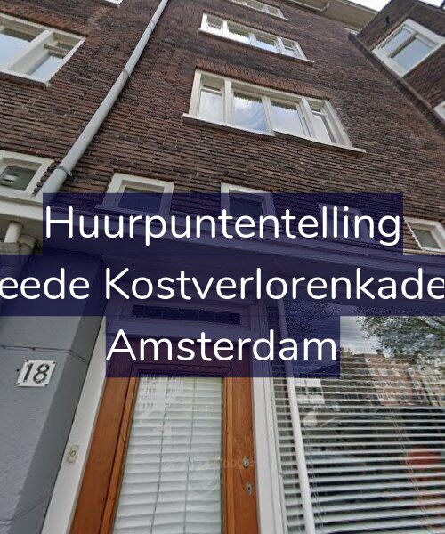 Foto gevel Huurpuntentelling voor Tweede Kostverlorenkade 18, Amsterdam