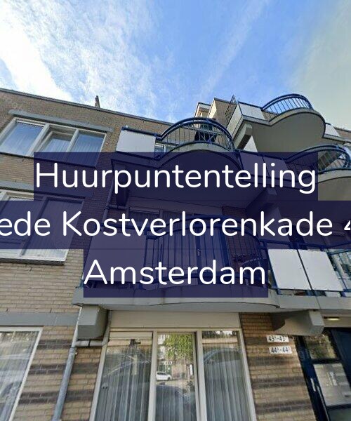 Foto gevel Huurpuntentelling voor Tweede Kostverlorenkade 43-A, Amsterdam