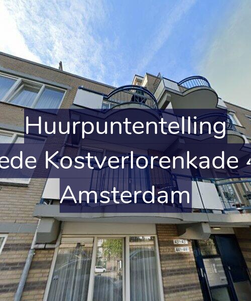Foto gevel Huurpuntentelling voor Tweede Kostverlorenkade 43-B, Amsterdam