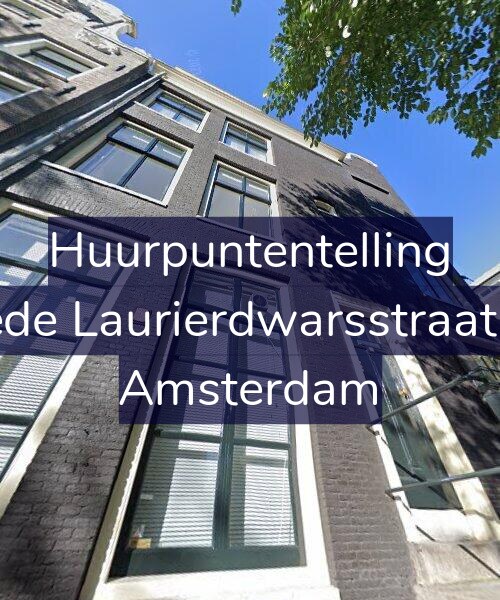 Foto gevel Huurpuntentelling voor Tweede Laurierdwarsstraat 64-3, Amsterdam