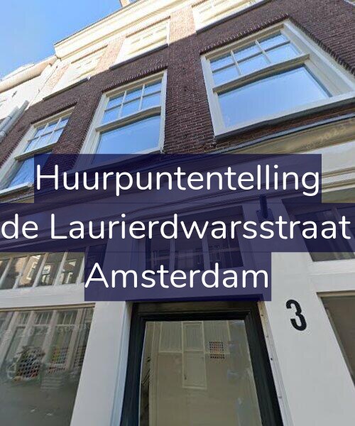 Foto gevel Huurpuntentelling voor Tweede Laurierdwarsstraat 1-A2, Amsterdam
