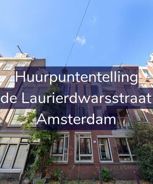 Foto gevel Huurpuntentelling voor Tweede Laurierdwarsstraat 28-B, Amsterdam