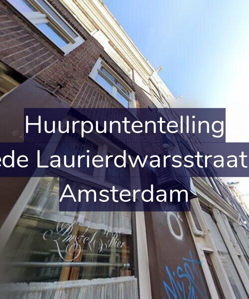 Foto gevel Huurpuntentelling voor Tweede Laurierdwarsstraat 43-3, Amsterdam