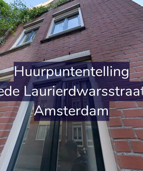 Foto gevel Huurpuntentelling voor Tweede Laurierdwarsstraat 7-D, Amsterdam