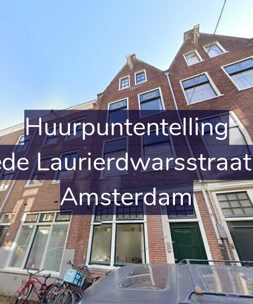 Foto gevel Huurpuntentelling voor Tweede Laurierdwarsstraat 10-E, Amsterdam