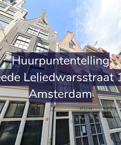 Foto gevel Huurpuntentelling voor Tweede Leliedwarsstraat 10-1, Amsterdam