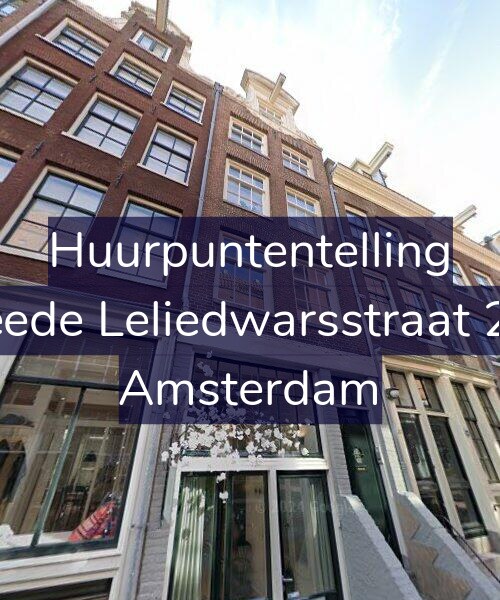 Foto gevel Huurpuntentelling voor Tweede Leliedwarsstraat 23-1, Amsterdam