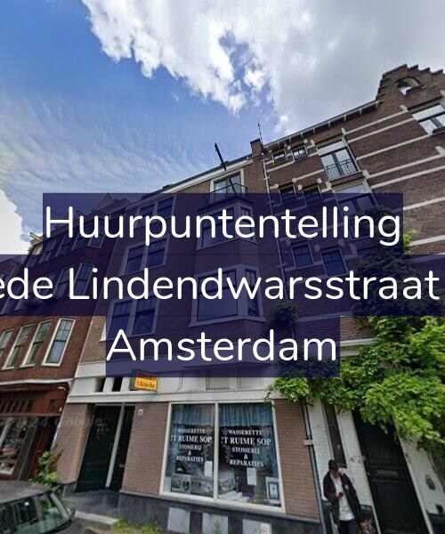Foto gevel Huurpuntentelling voor Tweede Lindendwarsstraat 19-1, Amsterdam