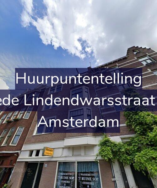 Foto gevel Huurpuntentelling voor Tweede Lindendwarsstraat 19-3, Amsterdam