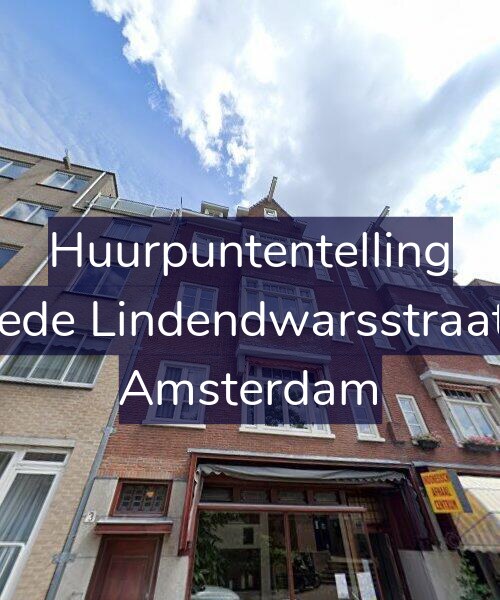 Foto gevel Huurpuntentelling voor Tweede Lindendwarsstraat 3-2, Amsterdam
