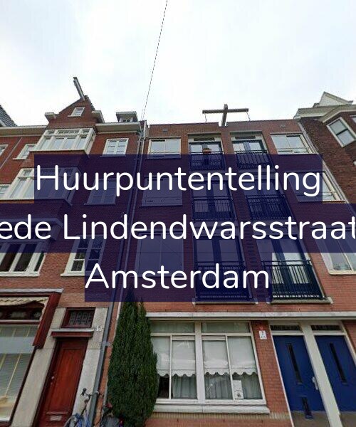 Foto gevel Huurpuntentelling voor Tweede Lindendwarsstraat 7-A, Amsterdam