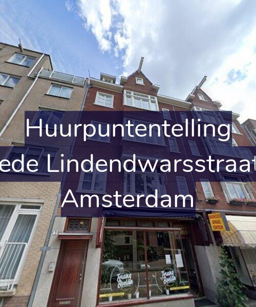 Foto gevel Huurpuntentelling voor Tweede Lindendwarsstraat 3-1, Amsterdam