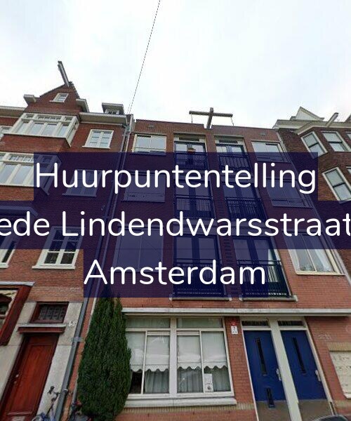 Foto gevel Huurpuntentelling voor Tweede Lindendwarsstraat 7-D, Amsterdam